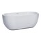 Alfi Brand ALFI brand AB8838 59" White Oval Acrylic Free Standing Soaking Bathtub AB8838 - alternate 7